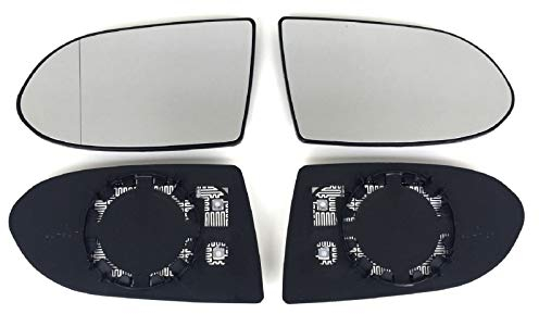 Spiegel Spiegelglas links + rechts 2er Set Pro!Carpentis kompatibel mit Zafira A 1999 bis 2005 beheizt Ersatzglas für Aussenspiegel