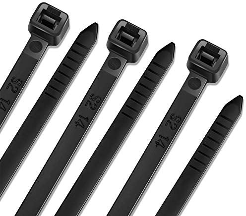 Cable Ties 6 Inch 500 Pack Electrical Nylon Cable Zip Ties Black