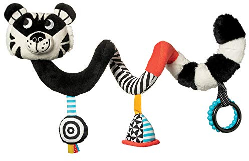 Manhattan Spielzeug Wimmer-Ferguson Tiger Spiral Krippe und Reisespielzeug für Baby mit Rassel, Entdeckungsspiegel und Beißringe