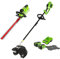Greenworks Tools Decespugliatore e Falce a Batteria 2 in 1 GD40BCK2X Li-Ion 40 V & Tagliasiepi a Batteria G40HT (Li-Ion 40 V, 61 cm Lunghezza Lama