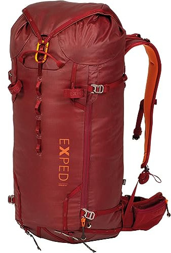Exped Verglas 40 Rot - Daunen Vielseitiger strapazierfähiger Alpinrucksack, 40l, Größe 40l - M - Farbe Burgundy