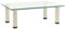 vidaXL Tempered Glass TV Stand - Modern Transparent TV Table, Study & Sturdy Construction, Multifunctional and Easy to Clean