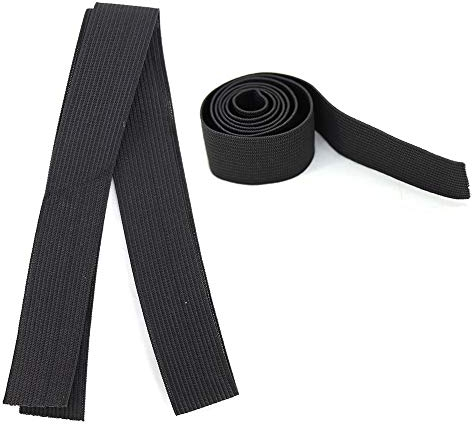 Towarm Black Elastic Band for Wig/Lace Frontal/Lace Closure Making Wig Accessories 6pcs (Black)