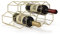 FOMANSH Portabottiglie per Vino a Nido d'Ape, Portabottiglie Decorazione per la casa, Portabottiglie in Metallo Dorato, Scaffale, Struttura Semplice per Vino da Soggiorno da Cucina, Oro