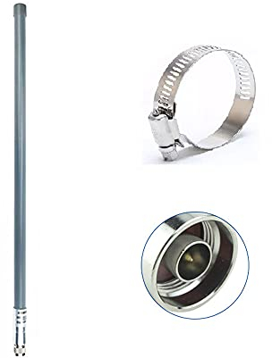 LoRa Helium Miner Outdoor 868 MHz 915 MHz 55CM Antenne mit Hoop N Stecker Antenne Fiberglas Wasserdicht Long Range 5dBi TX900-BLG-55 für Router Hotspot Mining Hotspot Lorawan