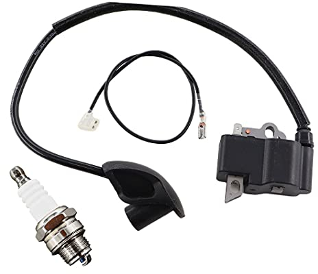 MCHNIC Zündspule Zündmodul Zündkerze für STIHL FS120 FS200 FS250 FS300 FS350 BT120 BT121 Freischneider Ersetzt 4134 400 1301