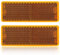 DARKGUARD Catadioptrico Rectangular Amarillo Adhesivo, Reflector Rectangulares Adhesivo Remolque para RV Caravana Tractor Homologados E, 85x30x10mm (Amarillo-Rectangulares- Adhesivo-4Piezas)