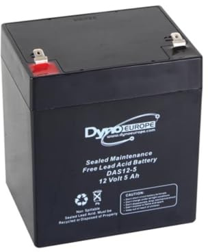 Pb 12V 5Ah wartungsfrei (Gewicht 1,4kg, max. Ladestrom 1,5A, max. Entladestrom 50A)