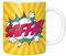 Mug Monster - Personalised Name Mug, Comic Super Hero Customised Gift with Text - Ceramic Coffee Mug/Cup, Gift for Men or Women, Extra Large and Giant Mug Available, 20oz White Mug, Yellow