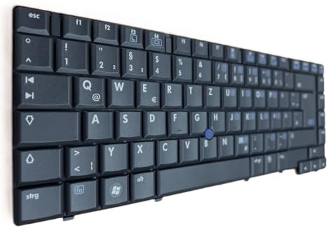 T-ProTek DEUTSCHE-Tastatur Schwarz mit Trackpoint komp. für HP Compaq 8510w Mobile Workstation