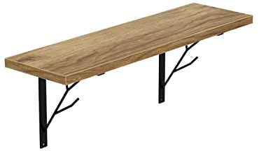 AKKE Hängeregal Tree Wandregal Kinderzimmer Küche Wohnzimmer Badezimmer Loft Büro Regale für Wände Regalbrett für Wand-Deko Küchenregal Moderne Wandboard Bücherregal Wand Eiche Alt 60x20cm