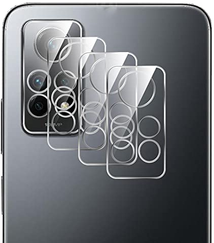 GIOPUEY Pellicola Fotocamera Compatibile con Xiaomi Redmi Note 12 PRO 4G, [3 Pezzi] 3D Vetro Temperato [Altamente Trasparente] Protezione Fotocamera per Xiaomi Redmi Note 12 PRO 4G