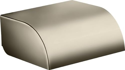 hansgrohe AXOR Universal Circular Toilettenpapierhalter mit Deckel, 42858700, Farbe: Mattweiß