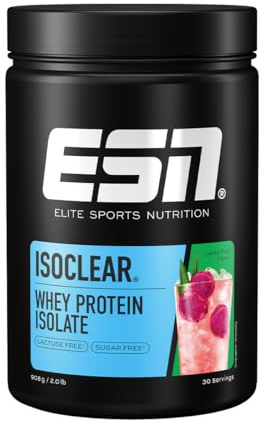 ESN ISOCLEAR Whey Isolate Protein Pulver, Cactus Fruit, 908 g, Proteinlimo mit fruchtig leckerem Geschmack, clear Whey - made in Germany
