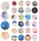 144 Stk Spüche Aufkleber, 4cm | 24 Muster Motivationsaufkleber, Inspirierende Sticker für Erwachsene Kinder, Lustige Rund Sprüchen Aufkleber, für Geschenk Briefumschlag Fotoalbum Scrapbook