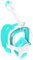 Tauchmaske Schnorchelmaske Erwachsene Jugendliche,180-Grad-Sicht Tauchmasken Anti-Leck Anti-Fog Schnorchelset Vollgesichtsmaske Taucherbrille zum Schnorcheln (Green)