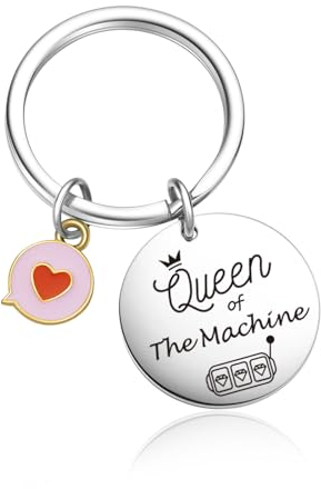 OWHOMS Schlüsselanhänger von Spielautomaten, Casino-Liebhaber, Schlüsselanhänger, Enkelin, Geschenk, Freundin, Casino-Geschenk, Schlüsselanhänger für Spielautomaten, Standard