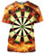 CHSLO Herren 3D Druck T-Shirt Sommer Frisbee Ziel Unisex 3D Digital Bedrucktes T-Shirt Rundhals Herren Kurzarm Jugend Basisshirt Strecken Sweatshirt Übergroßes Oberteil
