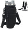 Stanley Cup Bag, Cup Accessories Holder with Adjustable Strap & Phone Pocket for Bottles, 40oz Tumbler for Walking and Hiking (Black Bag + Straw Stopper)