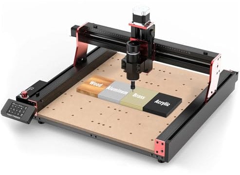 Twotrees TTC450 PRO Fresatrice CNC a 4 assi, per legno e acrilico 90% montato, motore potente, aggiornamento del finecorsa XYZ CNC router area di lavoro 460 x 460 x 80 mm
