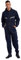 Rswnyirn Herren Demin Arbeitsverall Einteiler Arbeitsanzug Jumpsuit mit Kapuze Maleranzug Baumwolle Arbeitskleidung Werkstatt BAU Arbeiten Uniform Blau 175/XL