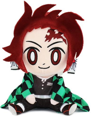 20cm Anime Plüschtier, Deemonslayer Plüsch, Tanjirro Plüsch Spielzeug, Kawaii Manga Plüschfigur, Zimmersofa Dekoration Zubehör, Geschenk für Geschenke, Geeignet für Jungen und Mädchen