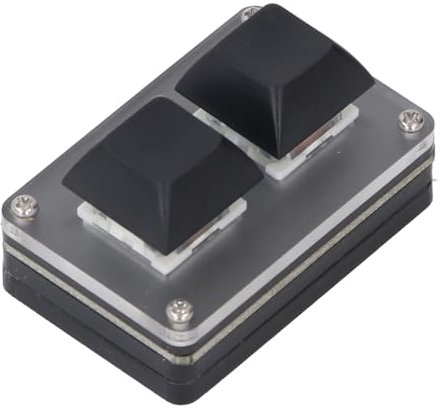 Luqeeg Plug -and -Play -Verknüpfungsschlüsselkopie Kopieren Sie die Mechanische Tastatur der USB -Wired RGB -Tastatur mit RGB -Backnit, 2 Taste OSU Hot Swap -Spiel -Tastaturen, Acryl