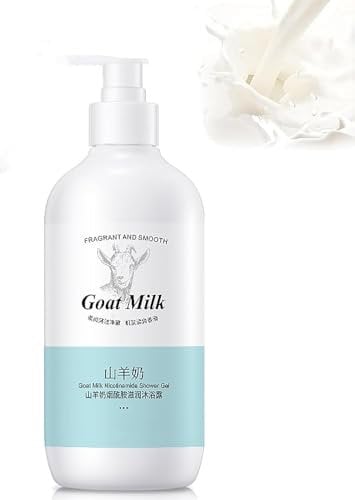 Goat Milk Whitening Body Wash,Non-Irritation For Smooth Skin,Deep Cleaning and Moisturizing Body Wash