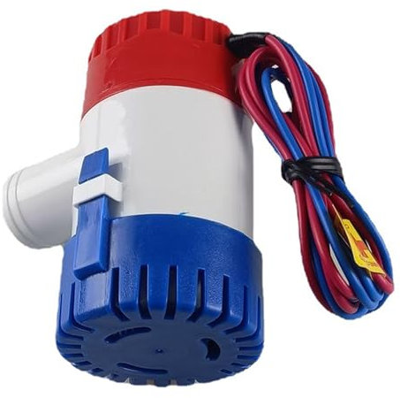 Pompa Di Elettrica Marina 1100 Gph | Piccola Pompa Di Da 12/24 Volt, Basso Rumoroso,Ideale Per Stagni Piscine, Terme Silenziose, Barche, Roulotte, Roulotte, Sommergibili