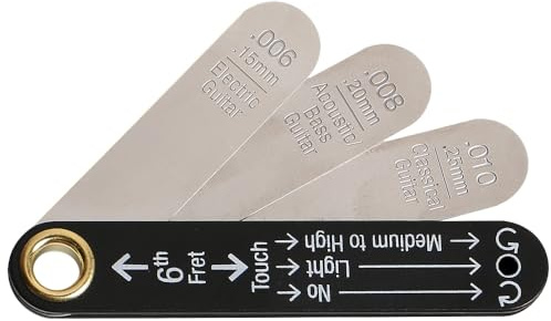 Asyduey Guitar Luthier Tools Set Guitar Truss Rod Neck Relief Gauge Tool Truss Rod Neck Relief Gauge