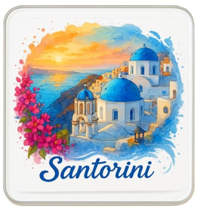 Santorini, Greece Fridge Magnet – Travel Souvenir Gift Magnet