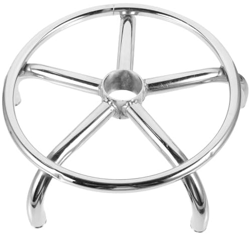 UKCOCO Plaque de Base Pivotante en Alliage D'aluminium 35 Cm, Accessoire pour Pied de Chaise Bureau, Mécanisme de Commande D'inclinaison Pratique, Pièce de Rechange pour Fauteuil