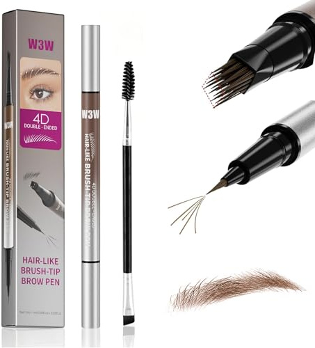 2-in-1 Microblading Augenbrauenstift,4D Eyebrow Pencil mit 2 Spitzen