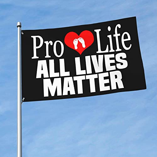 Outdoor flagge Pro-Life – Alle Lieben zählen Fahne 90x150cm | Garten flagge Verblassen Beständig für Indoor Schlafzimmer Dekorations