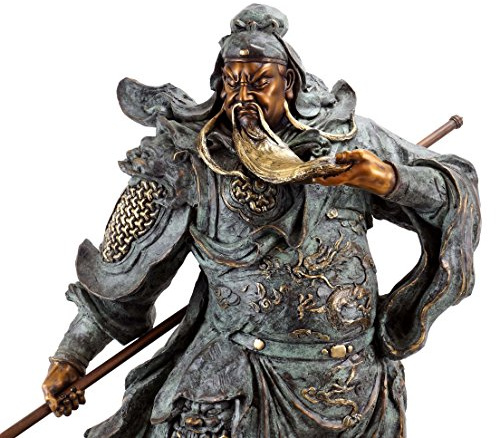General Guān Yǔ - Opulente Bronzestaue - Samurai Skulptur - signiert Milo - Moderne Kunst online kaufen - Asiatika - XXL Samurai Bronzefigur