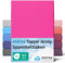 etérea Jersey Topper Spannbettlaken 140x200-160x200 cm Pink für 5-10 cm Steghöhe 100% Baumwolle - Oekotex Spannbetttuch Matratzen Bett Bezug - Bettlaken 140x200cm - 160x200cm Rosa