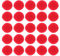 500 Stück 30 mm runde Pompons Polyester Plüsch Elastisch Plüsch Strickzubehör für DIY Hut Schal Zubehör (grün), Polyester, rot, 3X3CM
