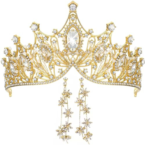 Tiara Kristallkrone für Bridal, Prinzessin Diadem Hochzeit Tiara Crown für Hochzeit Abschlussbälle Proms Festzüge Parties Geburtstag