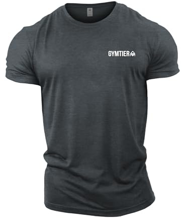 GYMTIER Gym Clothes for Men Gym T-Shirt - Bodybuilding Workout Training Top Bodybuilding Workout T Shirt Training Top MMA Men's Active Wear