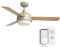UNIVERSALBLUE Ventilador de techo con luz LED y WiFi | Color crema | Silencioso con Motor DC | Control por App, Alexa, Google Assistant y mando a distancia | 6 Velocidades | Aspas Reversibles