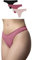 Snocks Tanga Damen aus Bio-Baumwolle (3er Pack) - String Damen Klassisches Design - Angenehmes Tragegefühl ohne Einschneiden - Unsichtbare Unterwäsche im Alltag - Mix (Aprikose/Mauve/Schwarz) - L