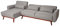 Mendler Sofa HWC-J20, Couch Ecksofa, L-Form 3-Sitzer Liegefläche Schlaffunktion Stoff/Textil 280cm - grau