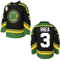 3 Ross The BOSS Rhea Hockeytrikot für Herren, ST John's Shamrocks genäht mit EMHL Patch Weiß Grün Schwarz, 3 Schwarz, X-Groß
