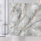 ASDCXZ Marmor Duschvorhang 180x200 cm, Modern Abstrakt Grey Weiß Gold Marmor Optik Textur Bunt Bad Waschbar Duschvorhänge Polyester Textil Wasserdicht Badevorhang für Badewanne mit 12 Haken