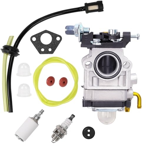 Vergaser für Motorsense 52 cc 49 cc 43 cc, Inklusive Komplettem Zubehörsatz, Passend für Eine Vielzahl von Rasenmähern, Freischneidern und Kettensägen