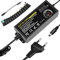 Fuente de alimentación universal ajustable 3V-24V 3A 72W con 14 puntas y cable de polaridad, adaptador de corriente AC a CC de 100 V a CC con pantalla de voltaje LED, cargador para