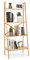 HYUFEIAO 4-Tier Ladder Bookshelf, Bamboo Storage Shelving Unit Bookcase Stand with Anti-Tipping Kits, Freestanding Wooden Display Rack Shelf for Living Room Office