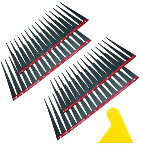 VOSSOT 2 Pairs Schwarze Auto Wimpern Aufkleber, Dekorativer Autoaufkleber, 3D Wimpern Auto Aufkleber, Lustige Fahrzeuge Auto Dekoration, Karosserieaufkleber, mit Abstreifer