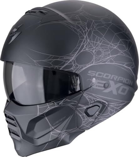 SCORPION EXO-COMBAT II SPIDERWEB Matte Black-Silver XS