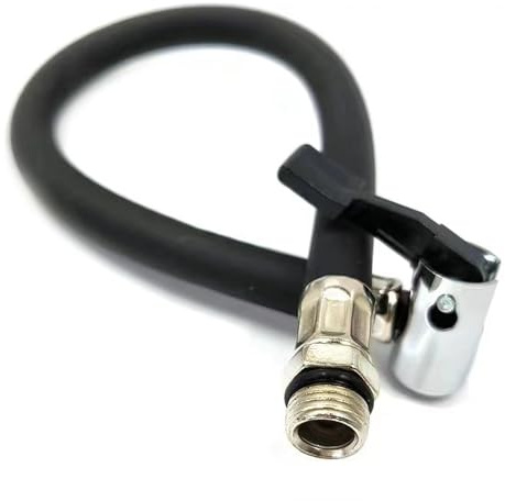 Tyre Pump Extension Hose 36.5cm | Reinforced Inflator Hose & Connector | Universal Replacement & Repair Kit for Air Pumps, Bicycles, Motorcycles, Car, Truck Tires